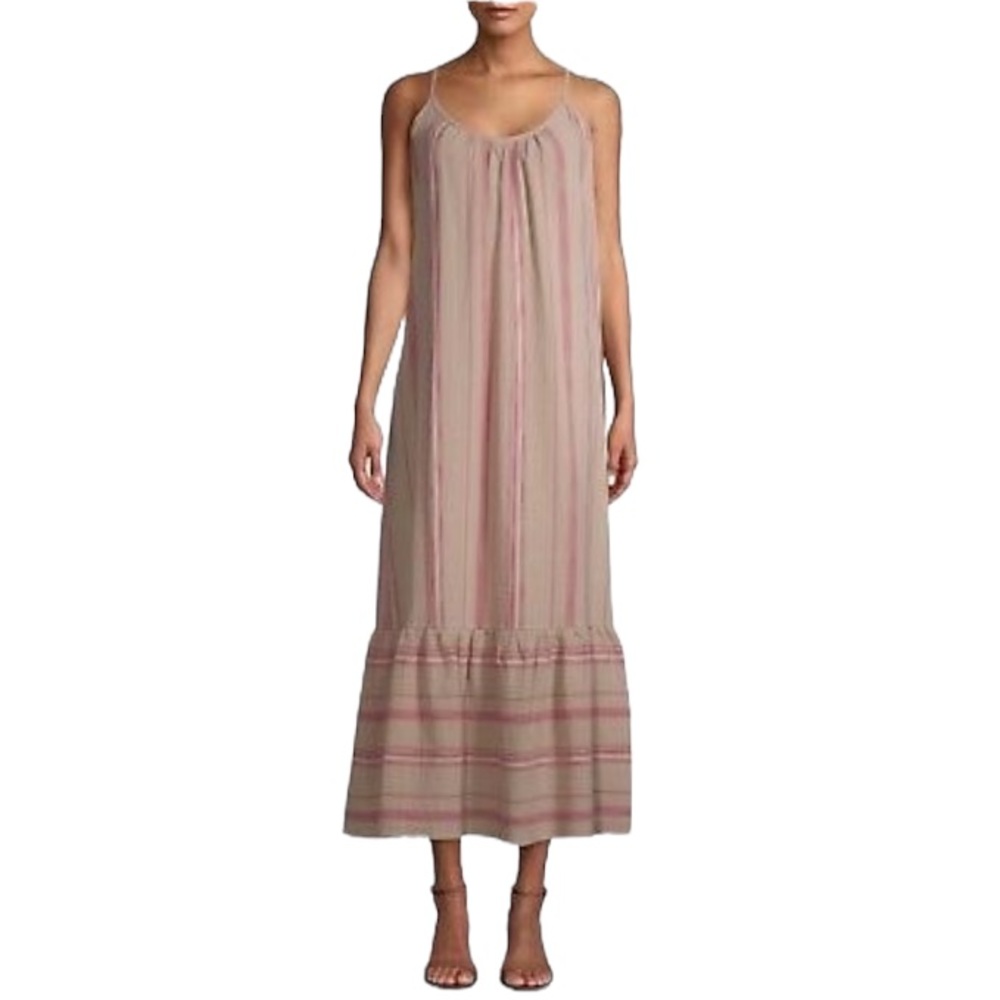 Time and Tru Women's Tiered Woven Maxi Dress